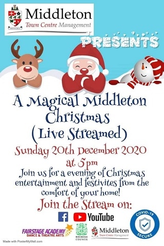 The Middleton Christmas show will be live-streamed via YouTube