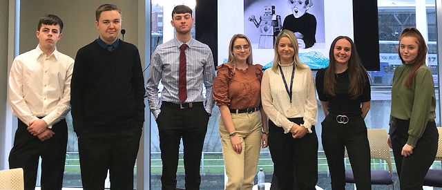 The seven new apprentices at Rochdale Borough Council