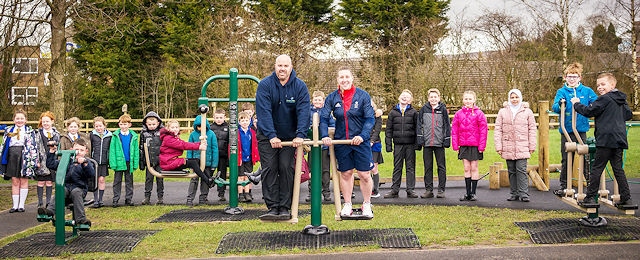 Olympian bobsleigh star Bex Wilson at Smithy Bridge Primary School