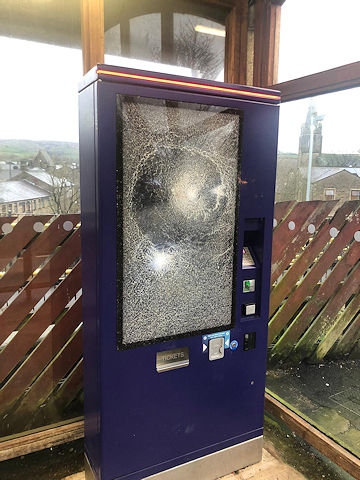 Damage at Littleborough Railway Station