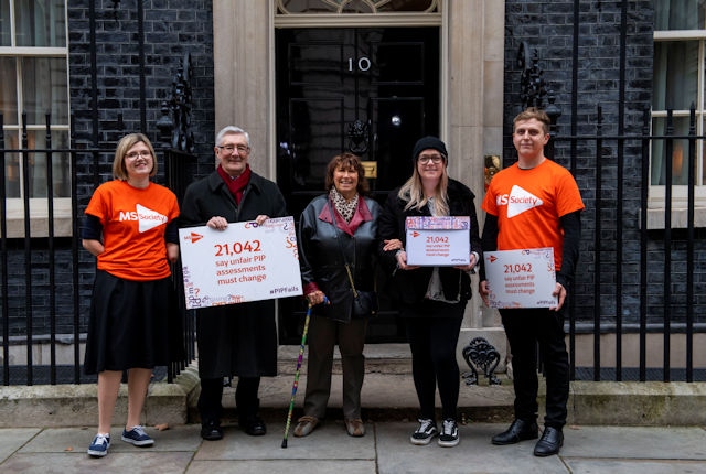 Tony Lloyd and the MS Society at Downing Street