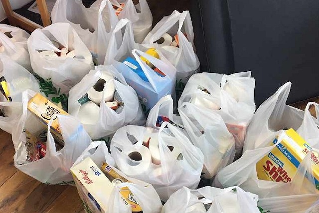 Care packages delivered by Rochdale Connections Trust to some of its most vulnerable families