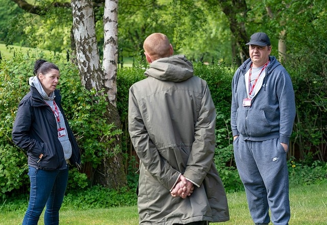 Alison Harrison and Ian Beasley engage with people on the streets and support them