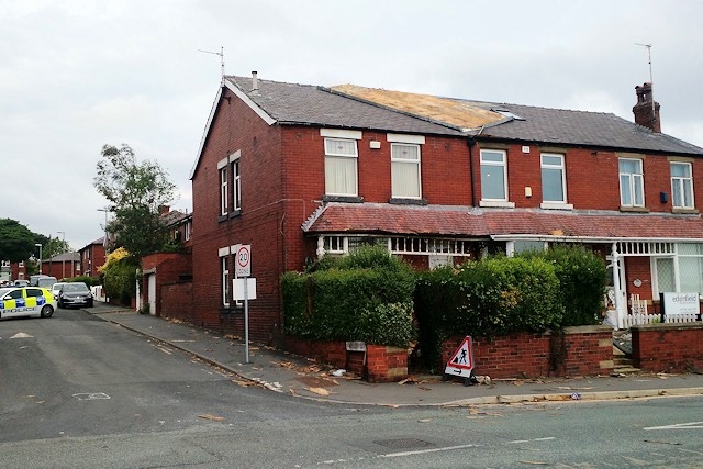 Edenfield Road has been closed, close to Cutgate Precinct