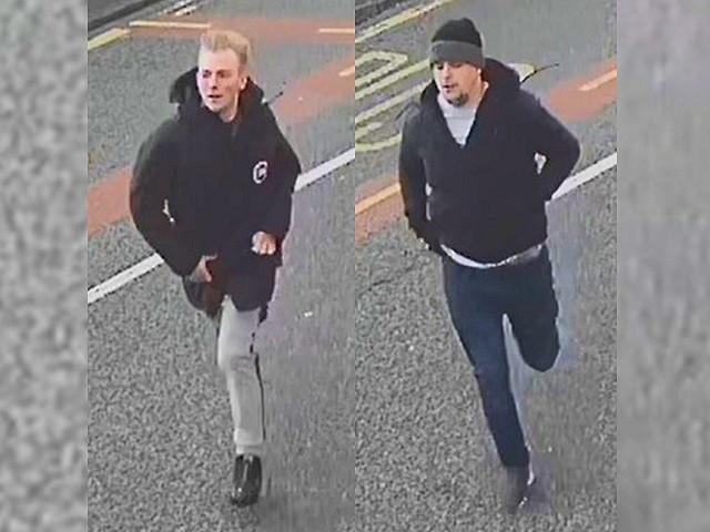 CCTV images of two males police want to speak to in connection with an attempted burglary in Runcorn