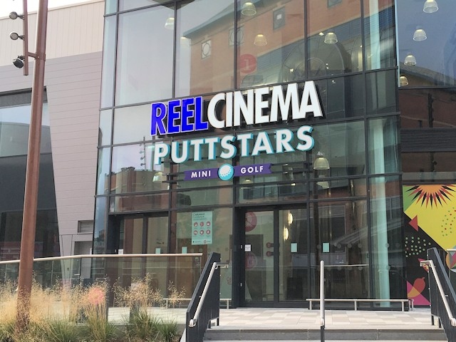 Reel Cinema and Puttstars indoor golf 