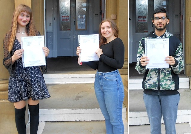 Nicole Healey, Ella Raw and Omar Afzal from Beech House School