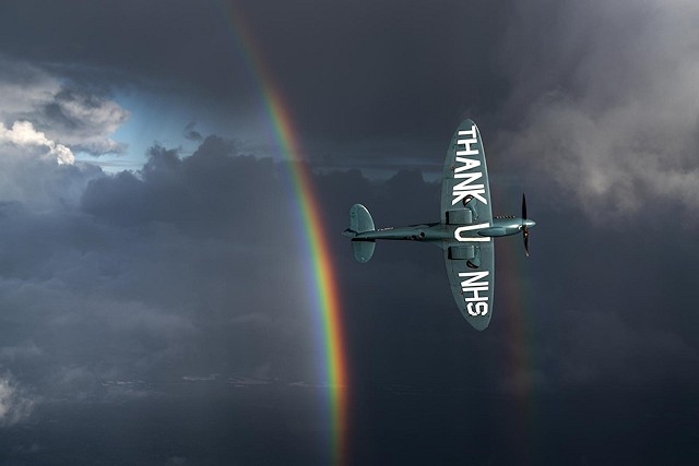 The NHS Spitfire will fly over Rochdale Infirmary on Sunday 30 August