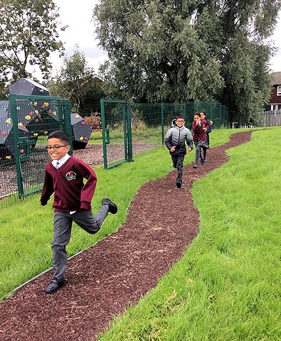 Kentmere Academy are encouraging pupils to run a 'Daily Mile' on the brand-new running track