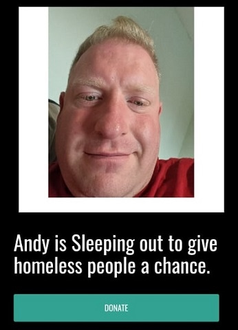 Andy Jones, 36, will take to Manchester’s Piccadilly Gardens on 18 November, with just £3 in his pocket and a ‘basic’ mobile phone for a full 24-hours