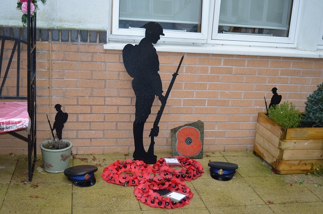 The dedication of the remembrance garden at Oulder Hill