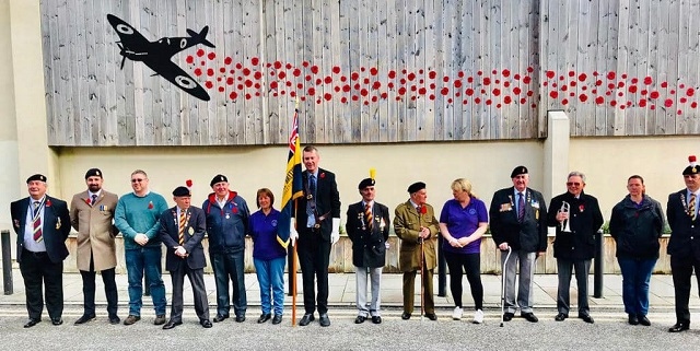 The ‘Middleton Remembers’ display was revealed on Armistice Day