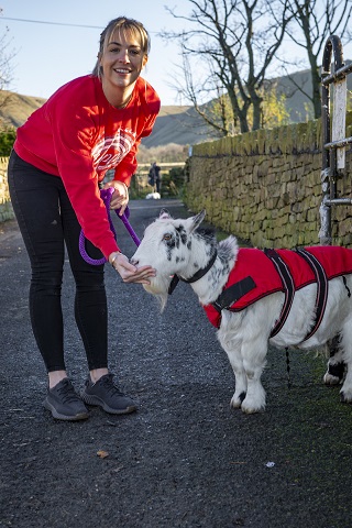 Grumple Goatskin with Bleakholt president Gemma Atkinson