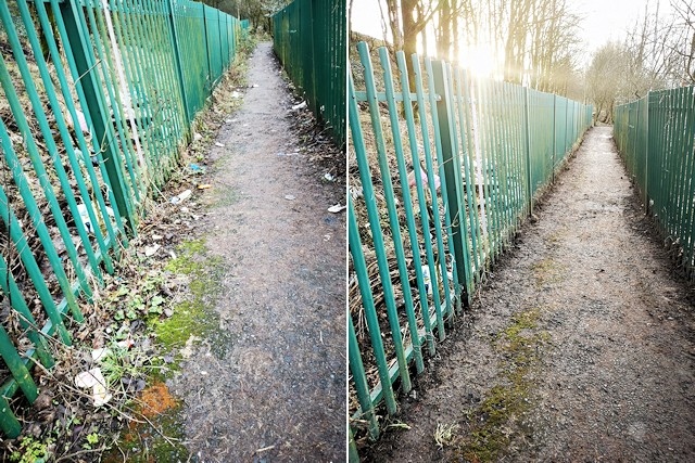 Path between Gerrard Street and Oldham Road