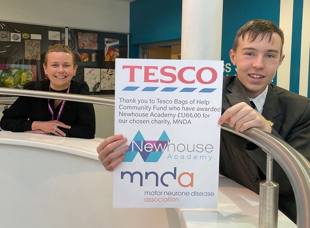 Newhouse Academy nominated the Motor Neurone Disease Association for a Tesco community grant