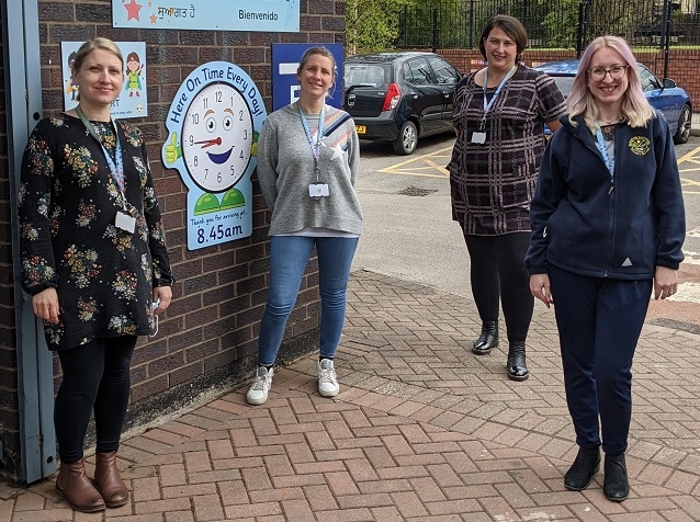 Left to right: Georgina Melling, special educational needs and disability co-ordinator; Laura Marland-Lord, children’s welfare officer; Adele McAvoy, family support worker and Michelle Barker, mental health lead and assistant special educational needs and disability co-ordinator – all from Broadfield School, Rochdale