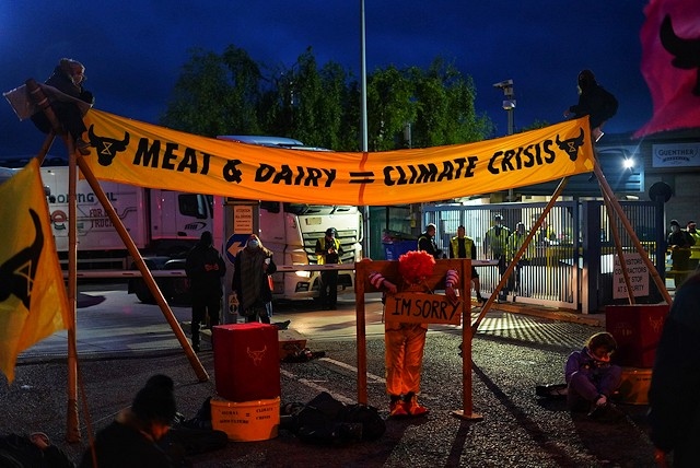 The scene at the Heywood depot on Saturday morning