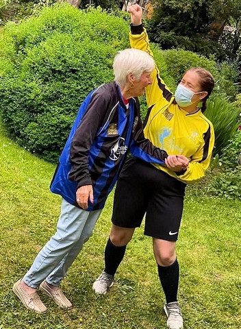 Rochdale AFC Military Veterans hosted a penalty shoot-out at Half Acre House Residential Home