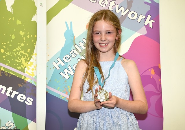 New children's champion 10-year-old Grace Butterworth from Whittaker Moss Primary School in Norden