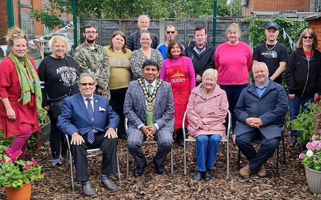 The Mayor of Rochdale Councillor Aasim Rashid attended an open day at Recovery Republic in Heywood