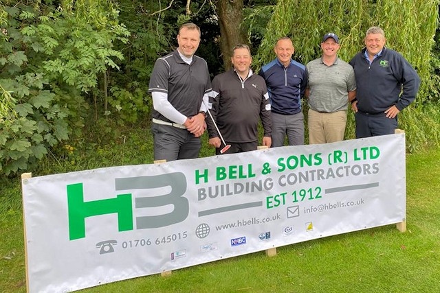 The team from H Bell & Sons (sponsors of the golf day)