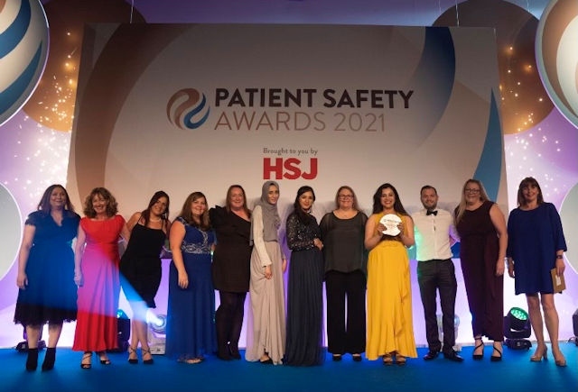 The Haematology team winners at the HSJ Patient Safety Awards Finals