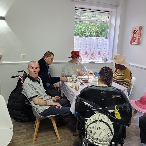 The tearoom opening at Springfield Park Nursing Home