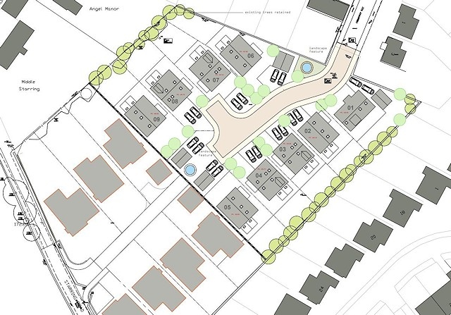 Site plan for land off Chestnut Way, Littleborough