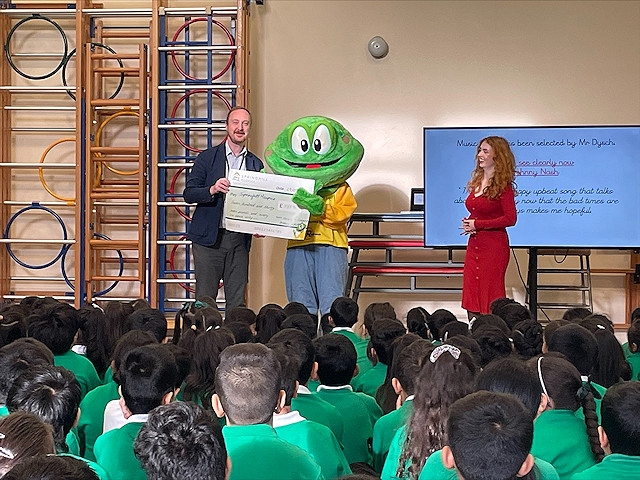 The children at Deeplish primary school have raised more than £700 for Springhill Hospice