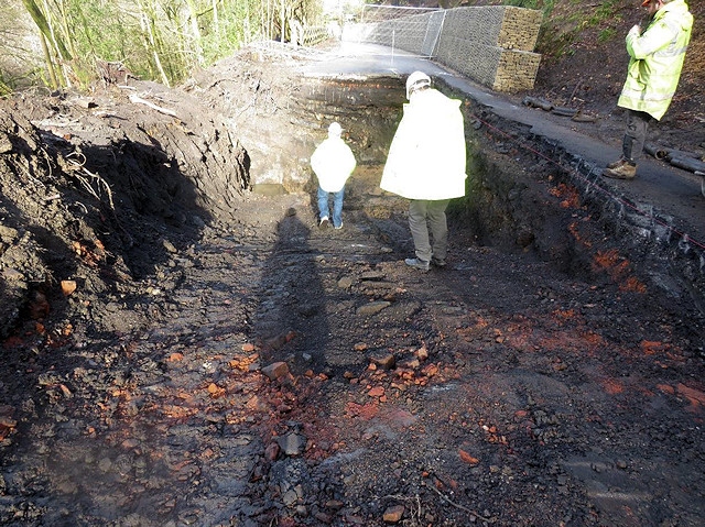 Deep Excavation to the Western embankment of Dell Road