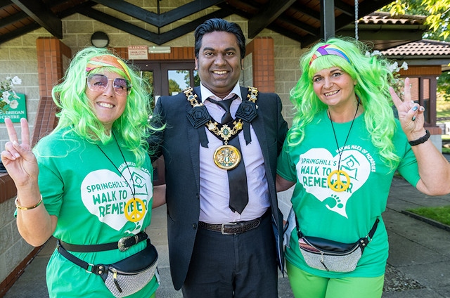 Walk to remember Councillor Ali with supporters