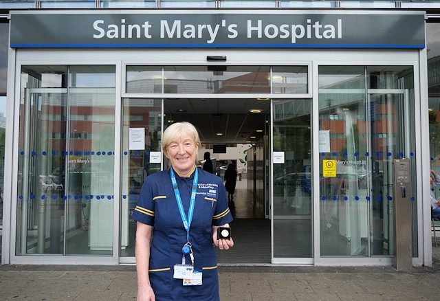 Kathy Murphy, Director of Nursing and Midwifery at Saint Mary’s Managed Clinical Service, pictured with her Chief Midwifery Officer’s Gold Award