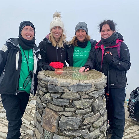 Staff and clients from Salon .45 in Heywood climbed Snowdon