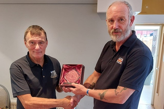 Ian Rosales (left) from The Sandbag Cafe in Heywood was presented with his  ‘Excellence in Volunteering’ award after the event