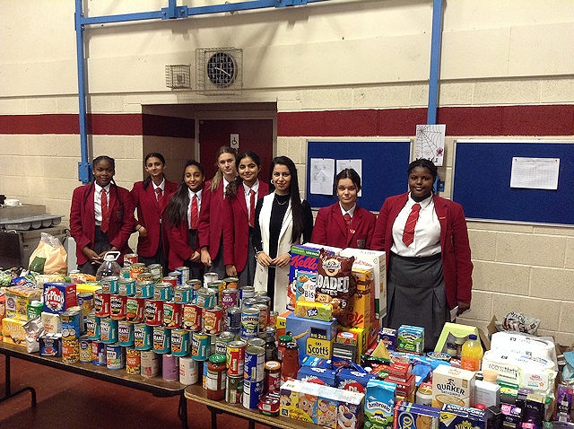 Harvest collection at Beech House School