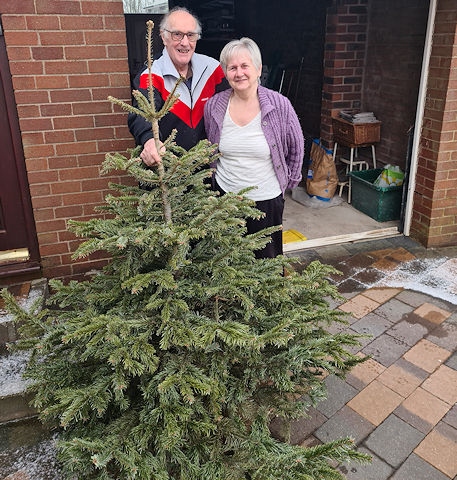 Springhill will turn your tree into chippings to be used in the hospice gardens