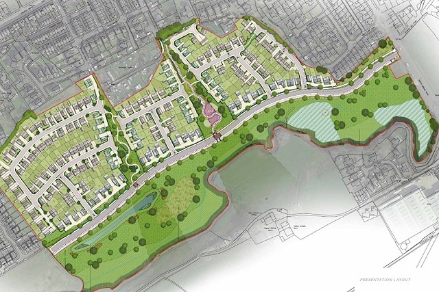 The proposed layout of the Smithy Bridge (Roch Valley) development. Credit: Taylor Wimpey