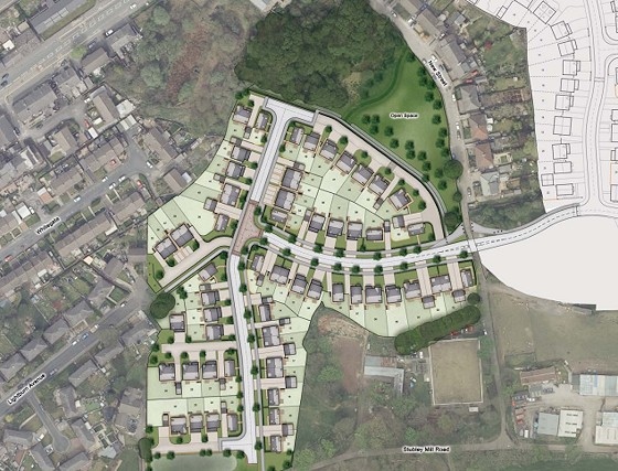 The proposed development of 62 homes off New Street. Credit: Russell Homes