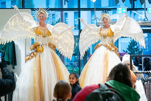 Luminous angels performed to mesmerising music