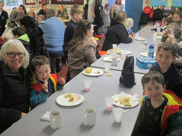 Parents and families enjoyed a cream tea