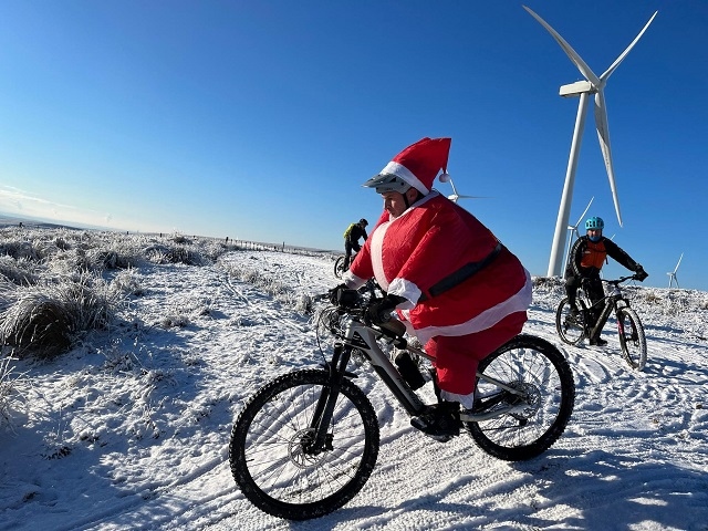 The Littleborough MTB Rides group's annual Christmas ride