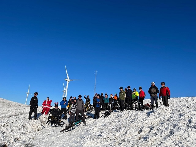 The Littleborough MTB Rides group's annual Christmas ride