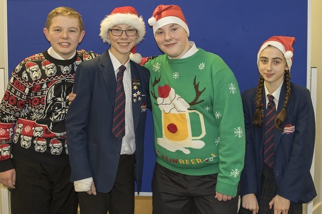 Water Aid fundraisers, from left, Harry Baron, Jordan Taylor-Carrington, Jon Buckley and Maisie Baglow