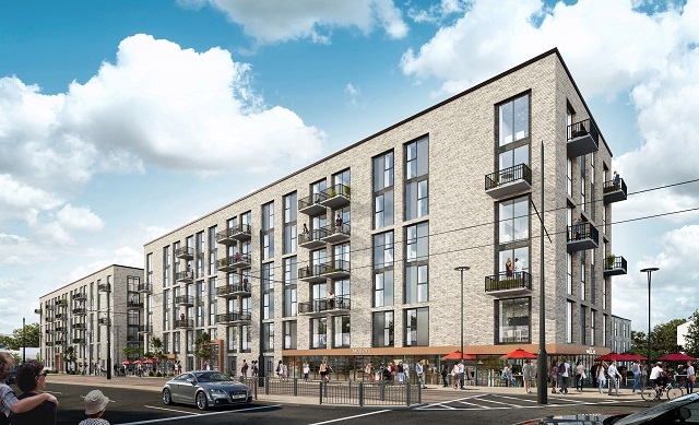 Artist's impression of the apartments that will be built at Central Retail Park