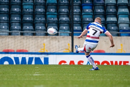 This gave Lewis Sheridan the platform to score his first try of the season, skipping past two defenders and dotting down under the posts