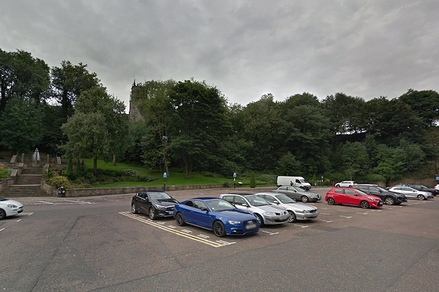 Broadfield slope behind Rochdale Town Hall