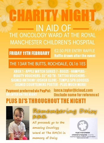 Charity night in memory of Daisy Taylor