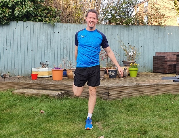 Martin Foster preparing for his fundraising run