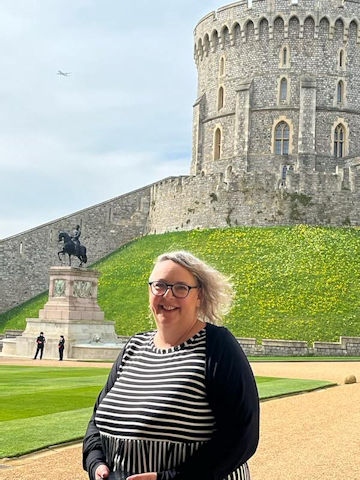 Councillor Sara Rowbotham at Windsor Castle