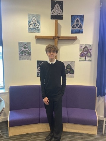 Jay, a Year 11 student at St Anne's CE Academy in Middleton